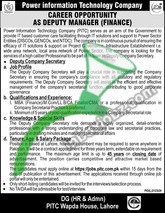 Wapda Jobs 2025 Advertisement