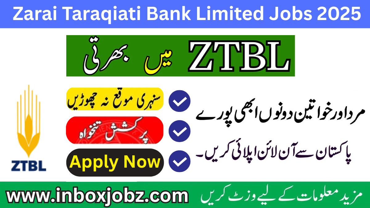 Zarai Taraqiati Bank Limited Jobs