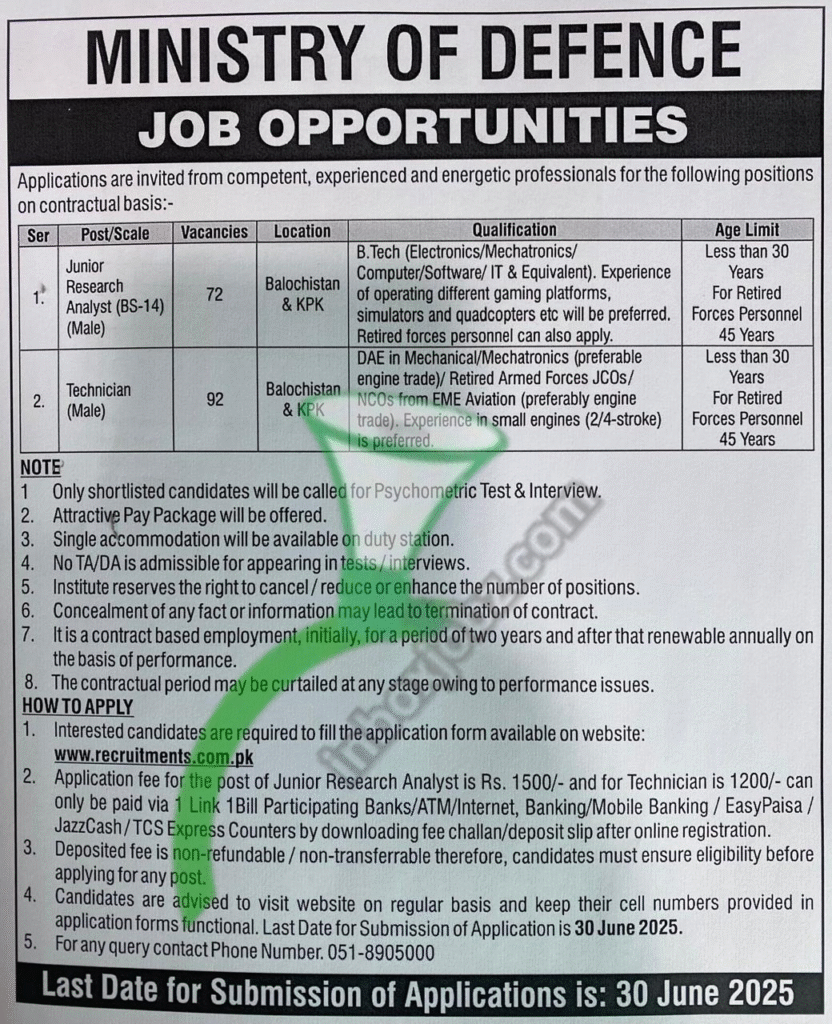 Ministry of Defence Jobs